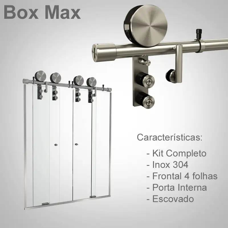 Frontal Interno 4 Folhas Escovado